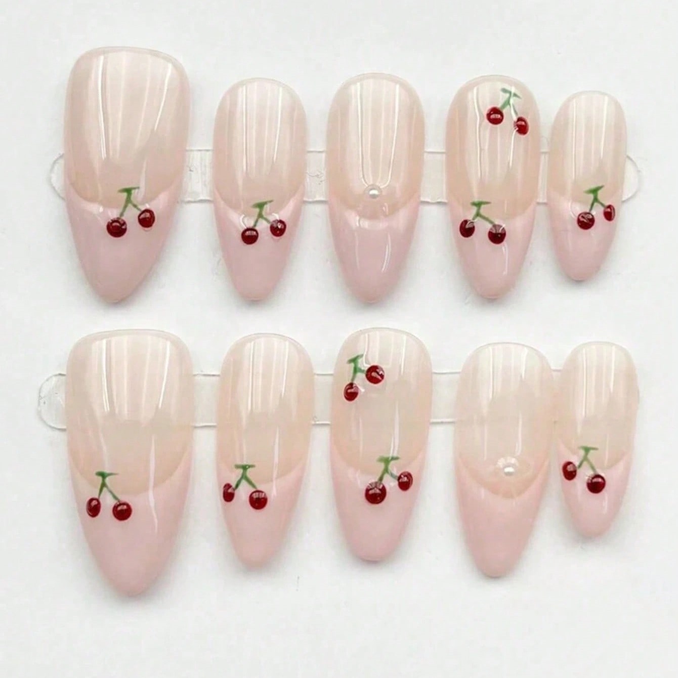 10pcs Medium Almond Nude Pink  - Nail Art Pink review and price