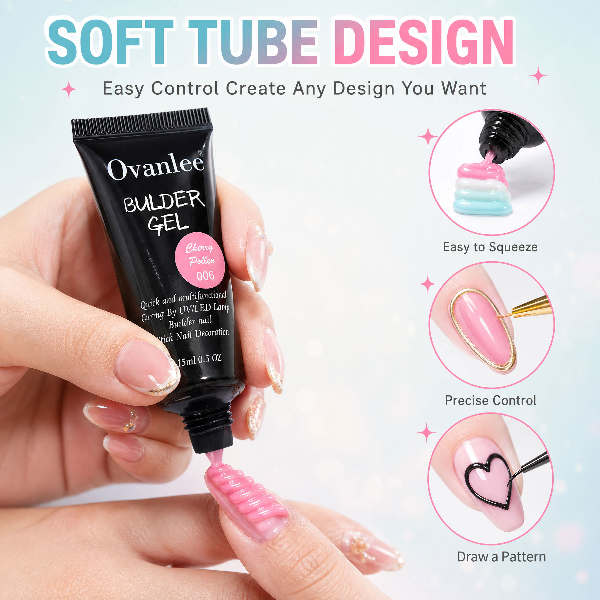 Ovanlee 12-Color 3-in-1 Builde - Nail Art Ombre review and price
