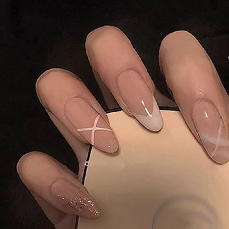 Medium fake nails for women Nu - Nail Art Press On review and price