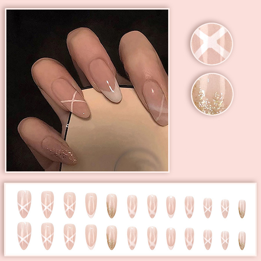 Medium fake nails for women Nu - Nail Art Press On review and price