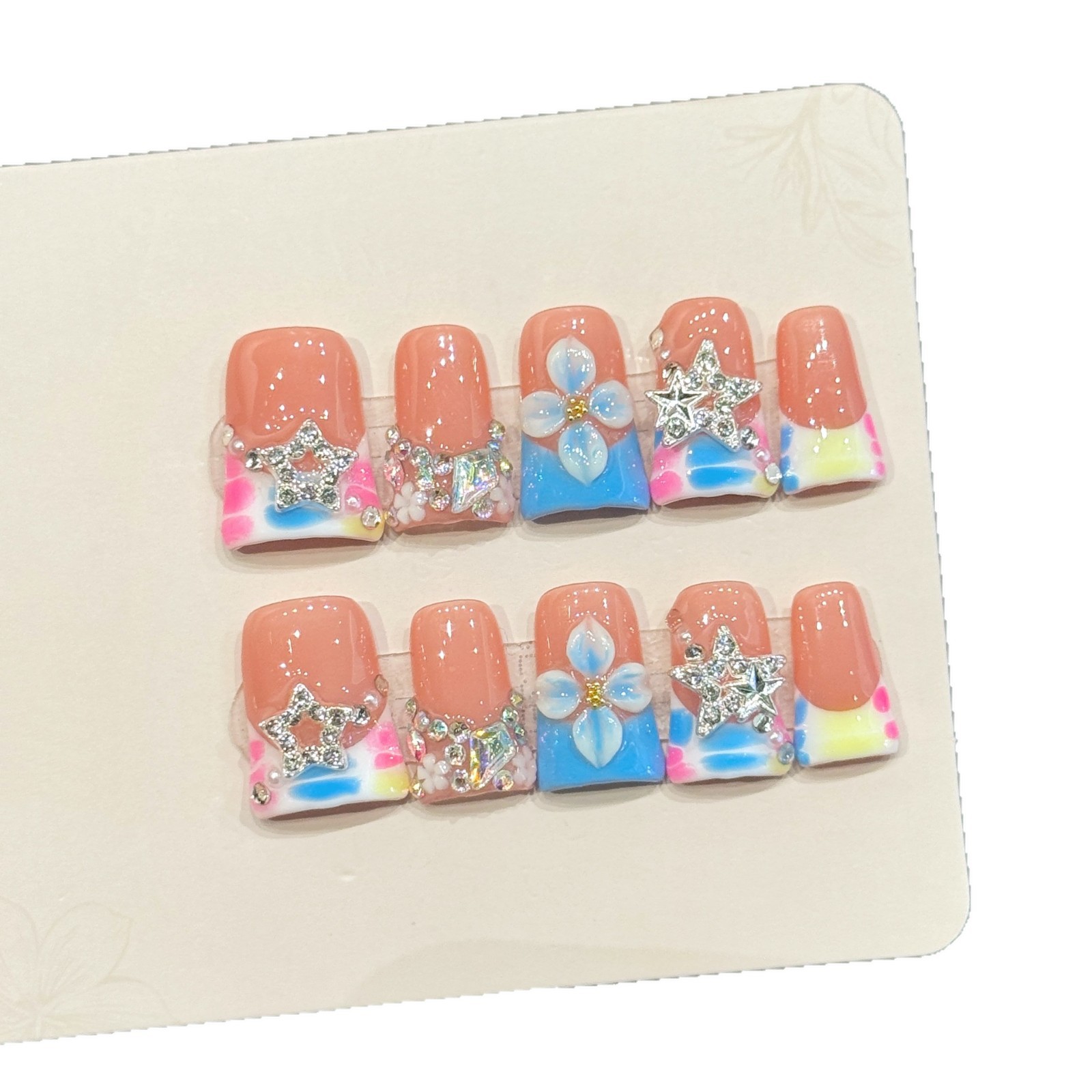 10 PCS Luxury Handmade Press o - Nail Art Press On review and price