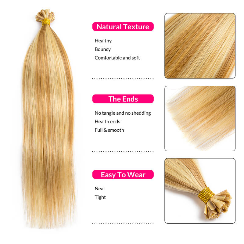 Woman Hair Extensions Keratin  - Nail Art Ombre review and price