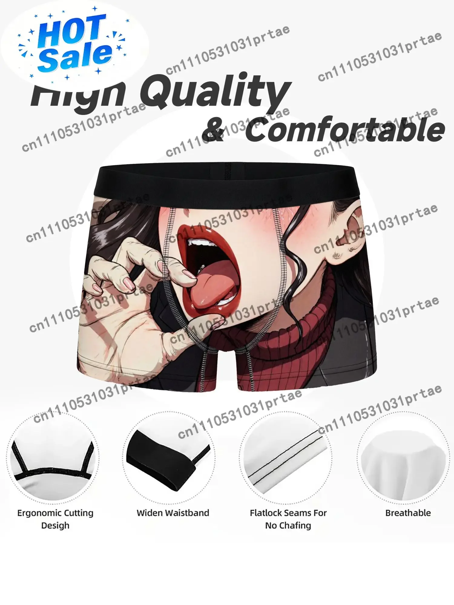 Men's Anime Manga Boxer Briefs - Nail Art Pink review and price