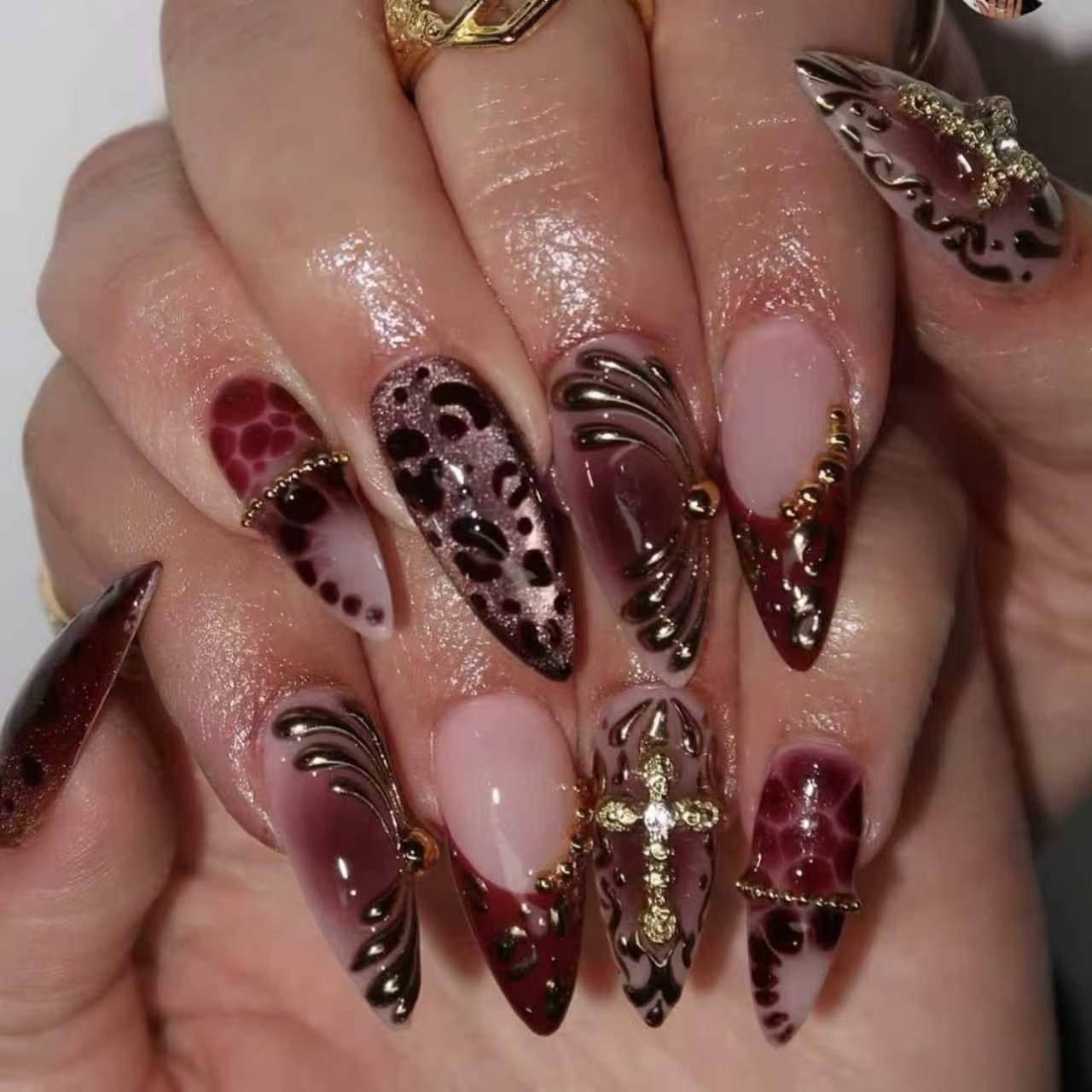 Medium fake nails for women gr - Nail Art Press On review and price