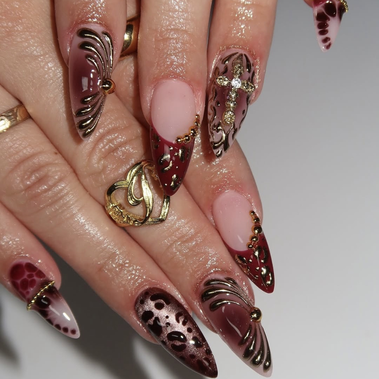 Medium fake nails for women gr - Nail Art Press On review and price