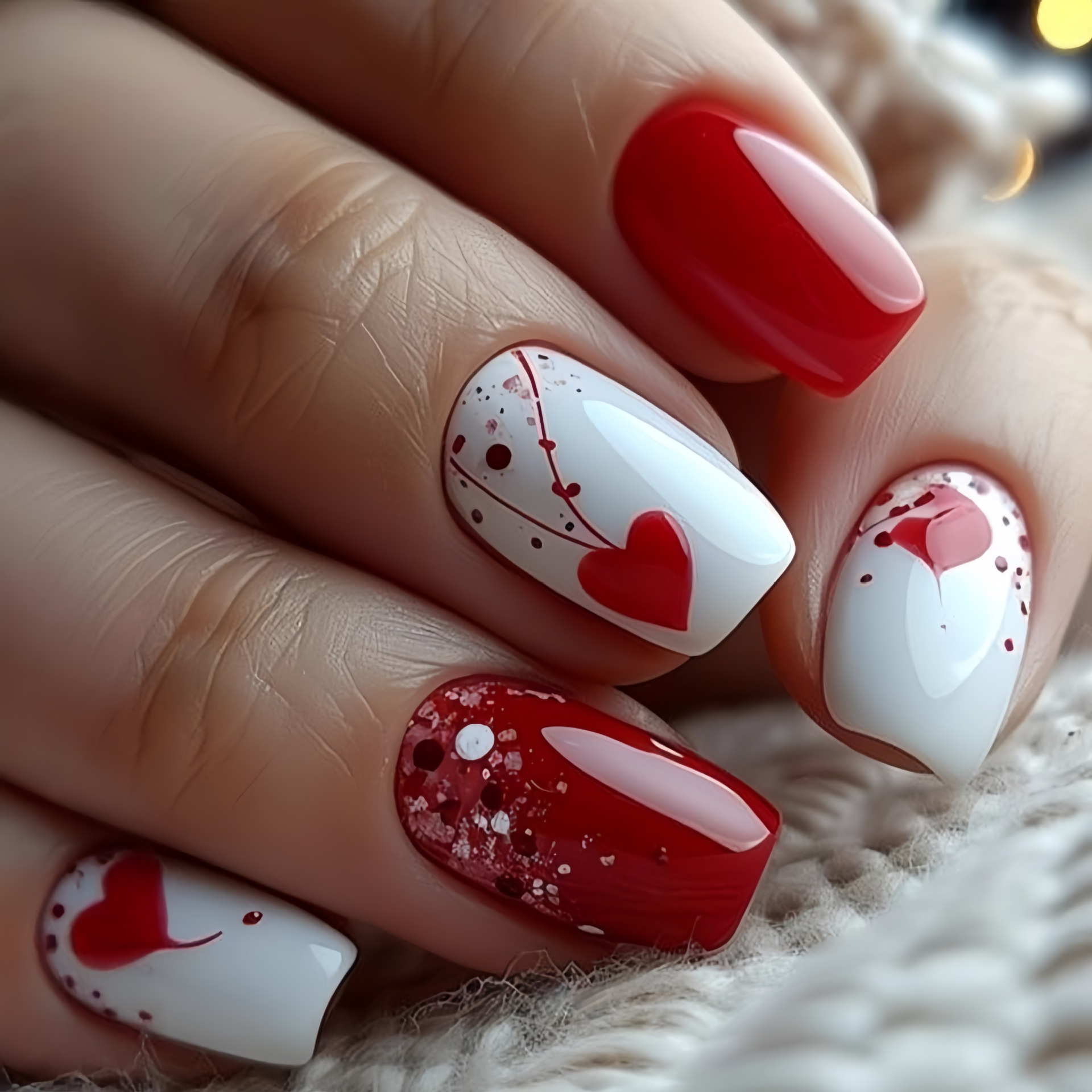 Short Medium fake nails for wo - Nail Art Press On review and price