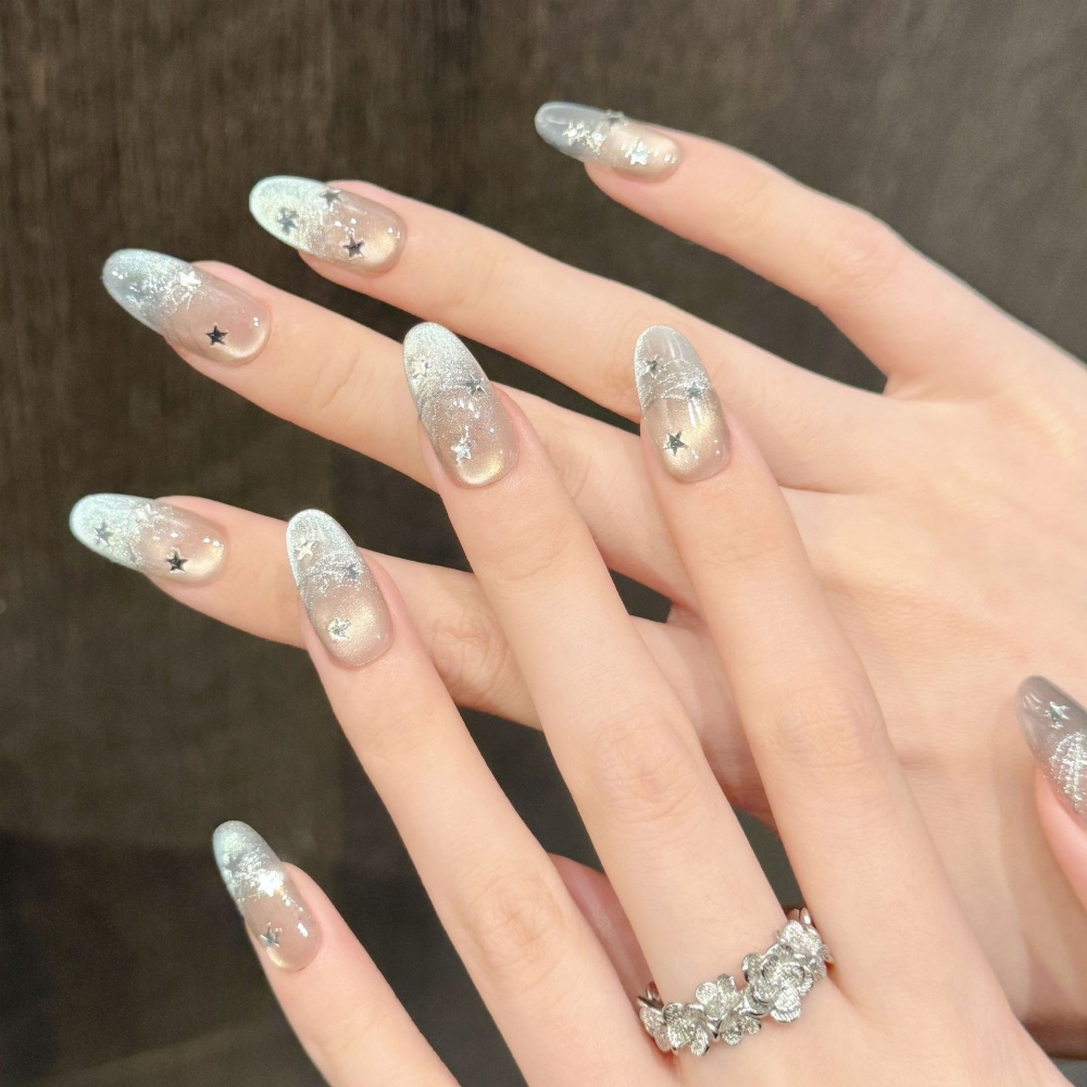 10pcs Cat's Eye Handmade Fake  - Nail Art Pink review and price