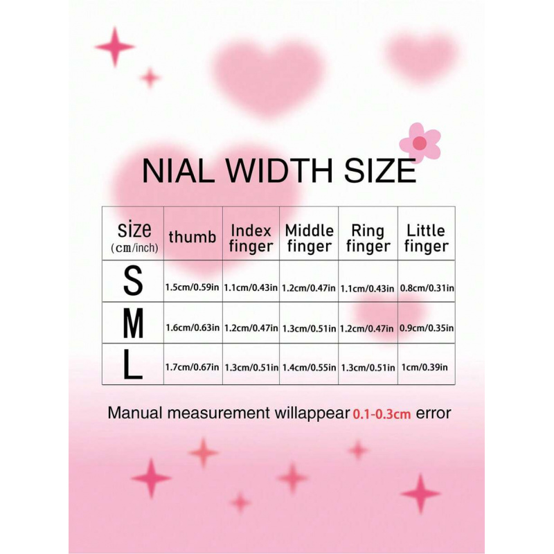 10pcs handmade pink press on n - Nail Art Pink review and price