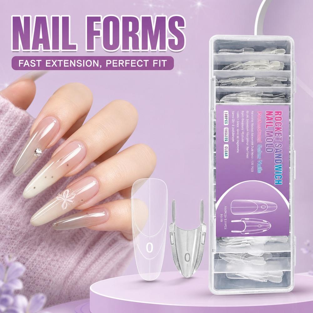 120Pcs Sandwich Nail Mold Clea - Nail Art Ombre review and price